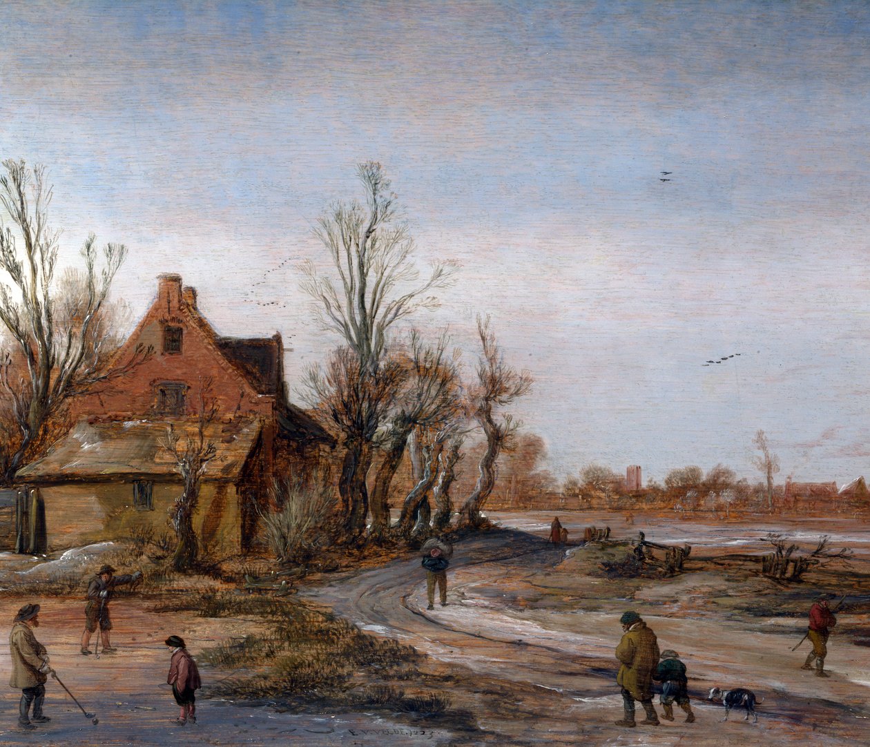 Téli tájkép, 1623 alkotó: Esaias van de Velde