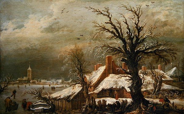 Téli táj alkotó: Esaias I van de Velde