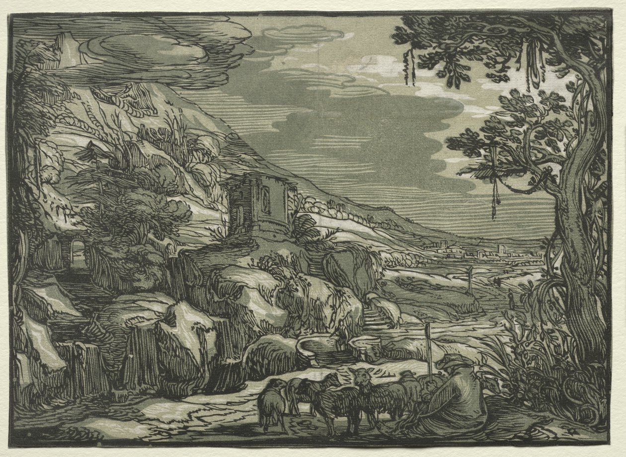 Arkádi táj alkotó: Esaias van de Velde