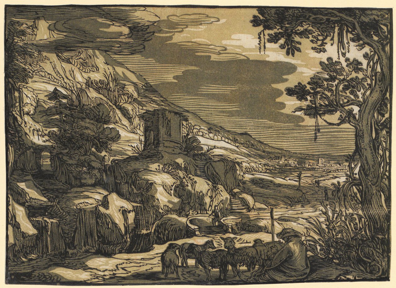 Árkádiai táj alkotó: Esaias van de Velde