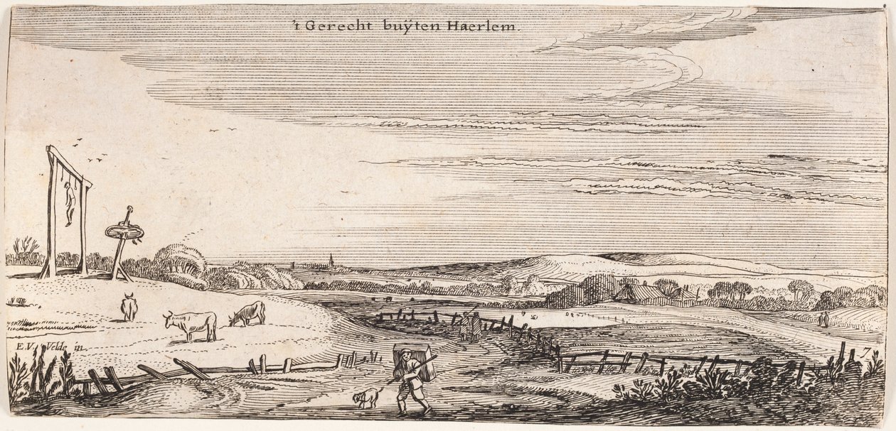 Galgebakke Haarlem közelében alkotó: Esaias van de Velde