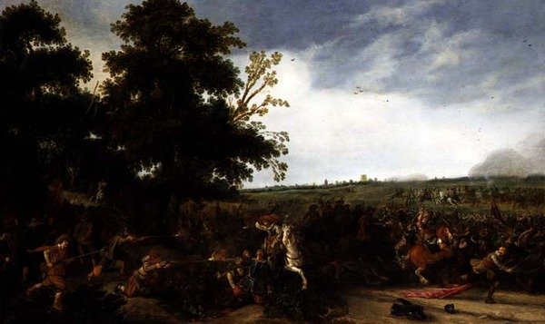 Gyalogos harci lovasság, 1630 alkotó: Esaias van de Velde