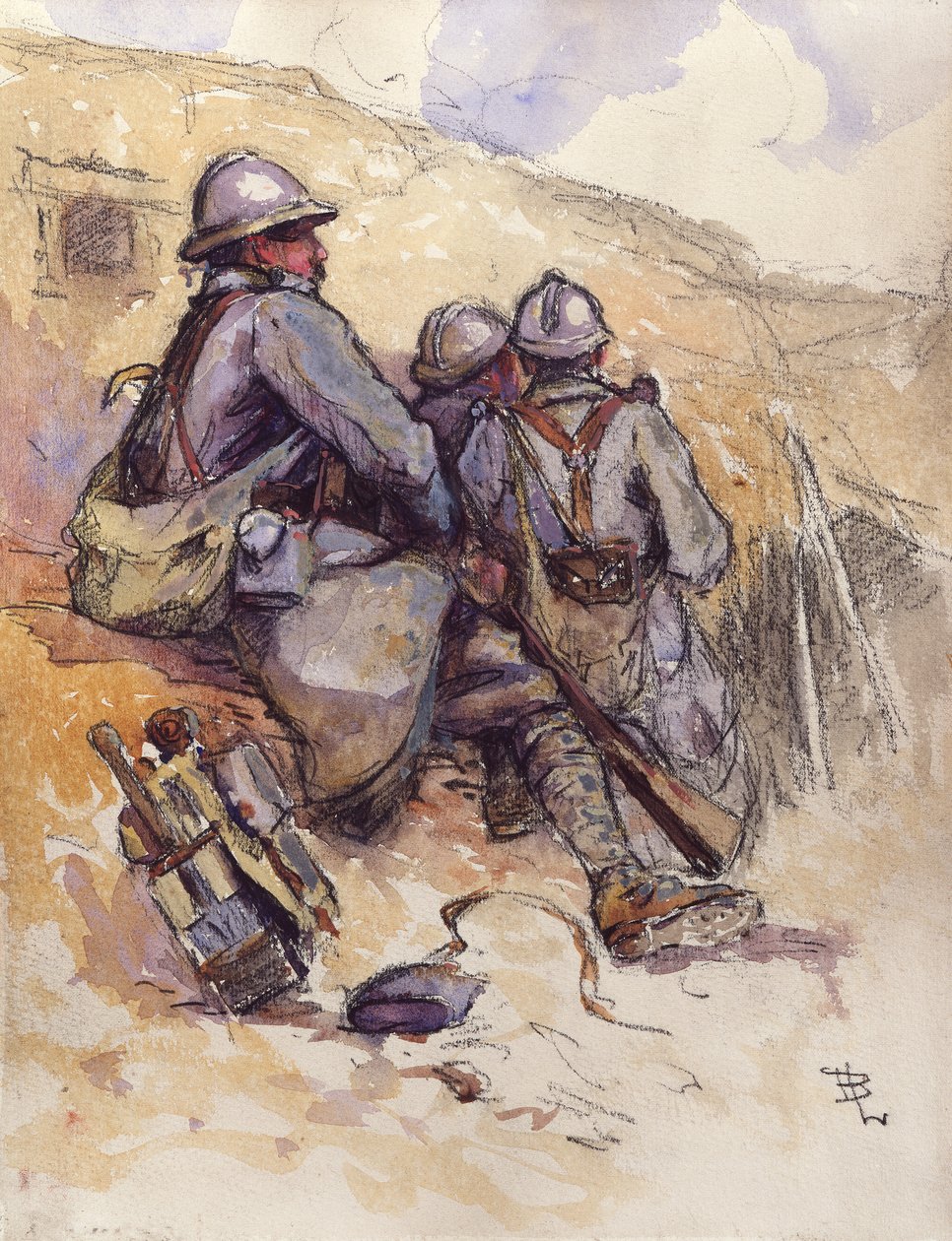 Pihenő, Prosnes, 1916. szeptember 7 alkotó: Espérance Léon Broquet