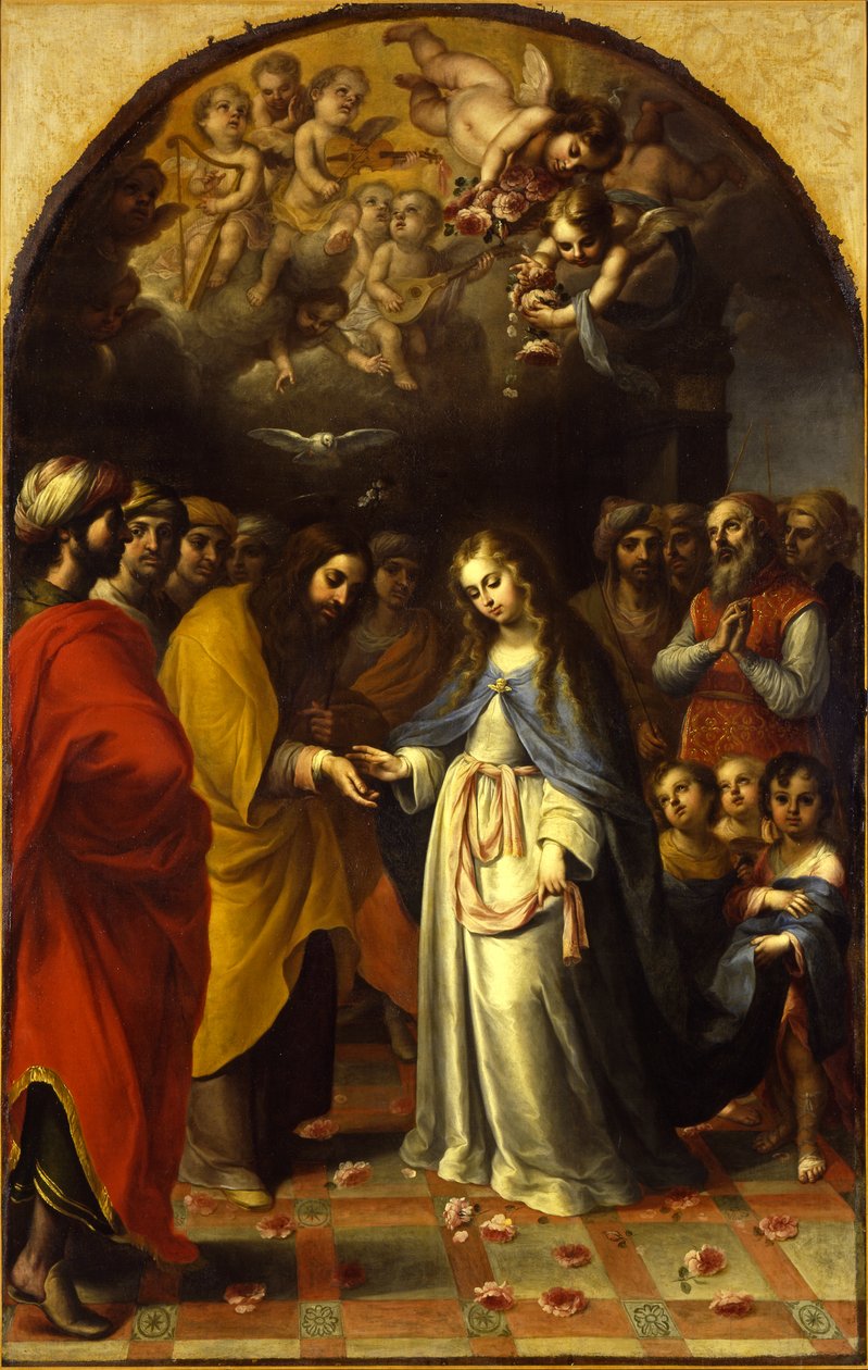 A Szűz házassága, 1693 körül alkotó: Esteban Márquez de Velasco