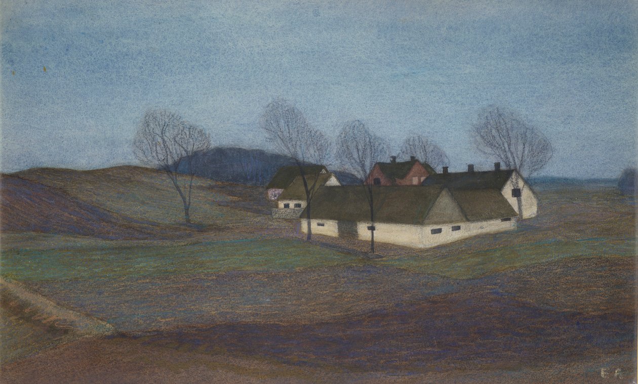 A Zealand Farm (pasztell) alkotó: Ester Almqvist