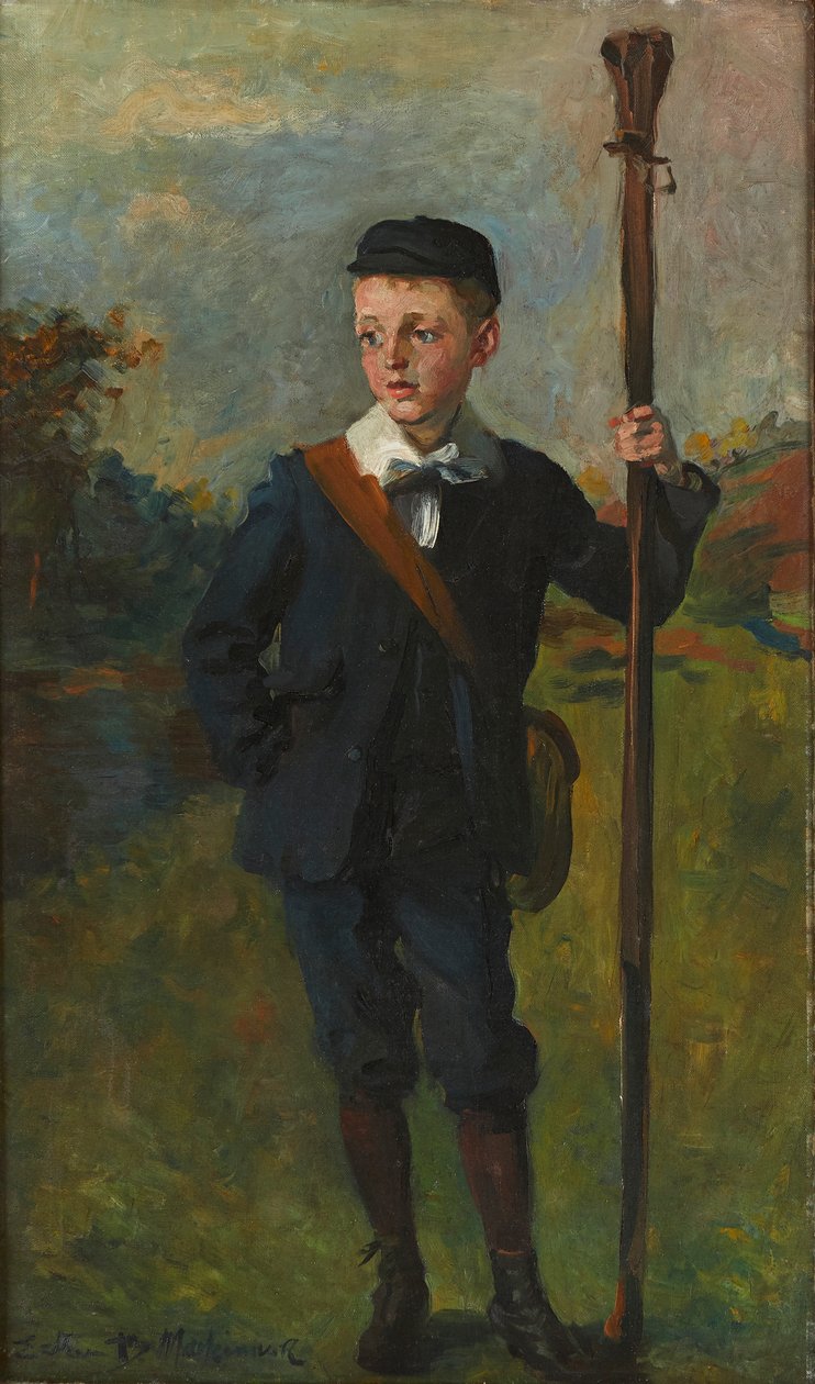 A fiatal horgász (olaj, vászon) alkotó: Esther Blaikie MacKinnon