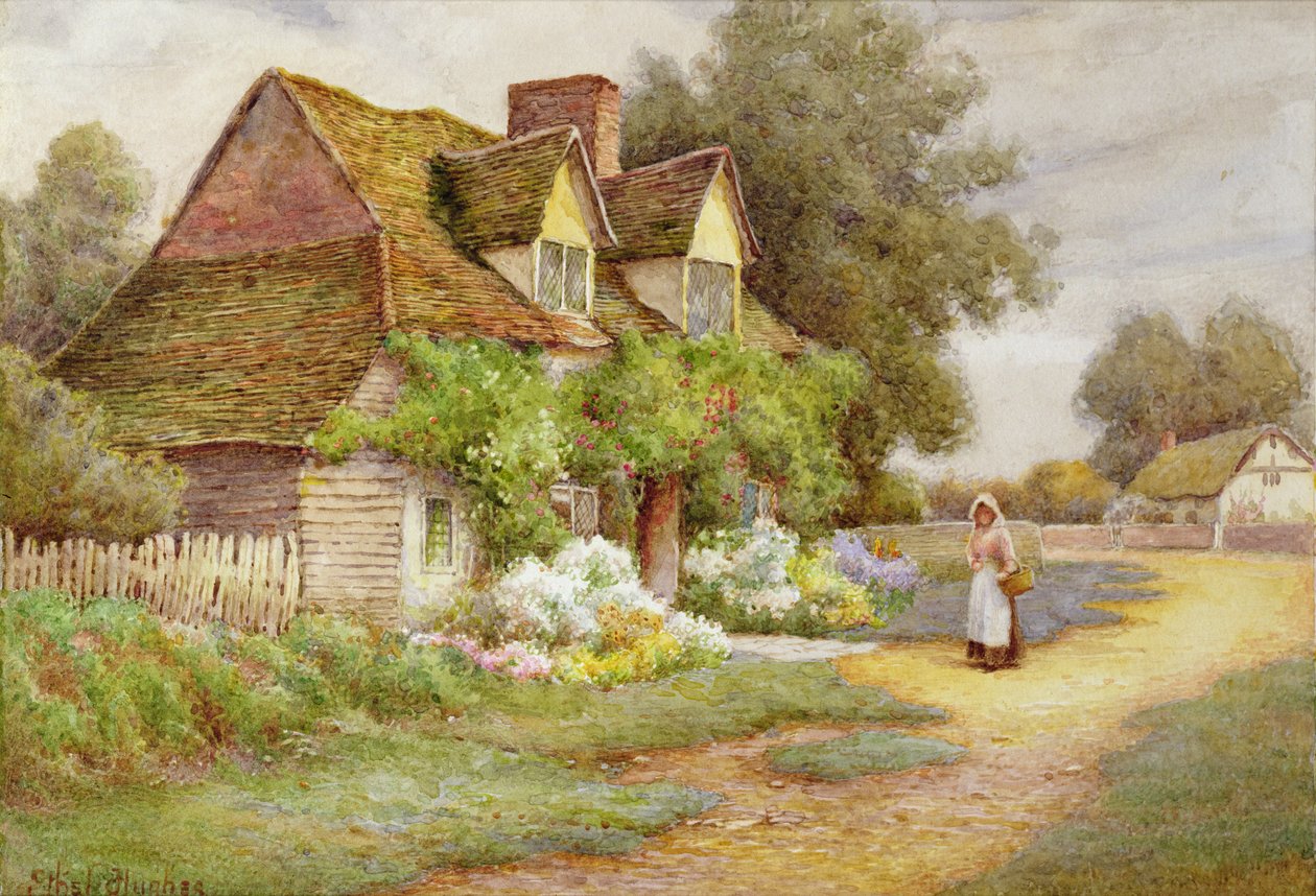 A kunyhón kívül alkotó: Ethel Hughes