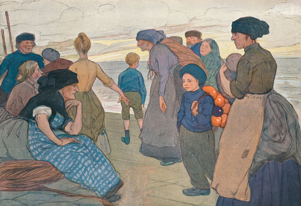„Yorkshire Fisherfolk”, 1900. sz alkotó: Ethel Kate Burgess
