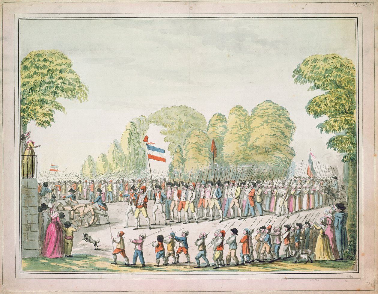 Forradalmi körmenet, c. 1789 alkotó: Etienne Bericourt