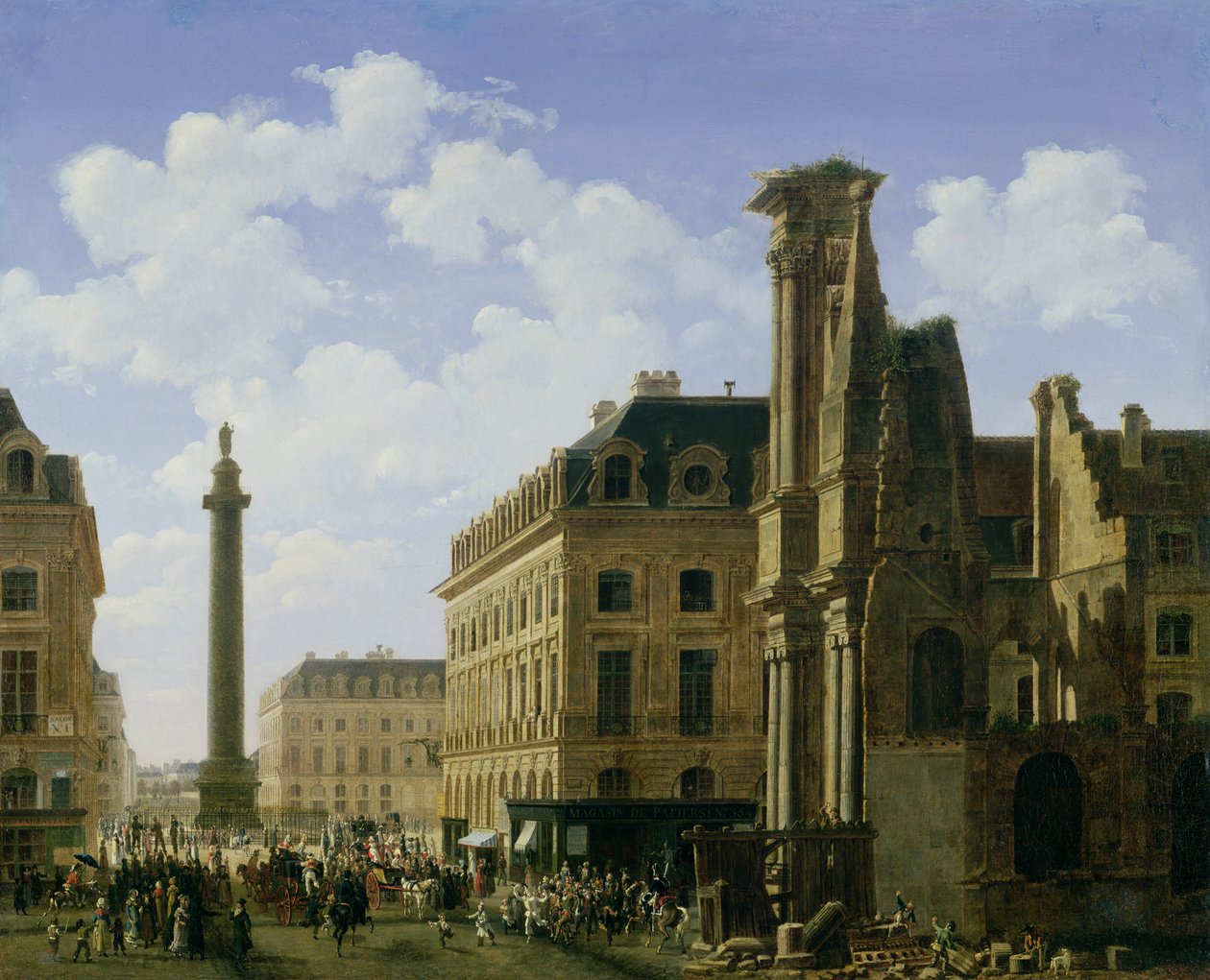 The Place Vendome, 1808 alkotó: Etienne Bouhot
