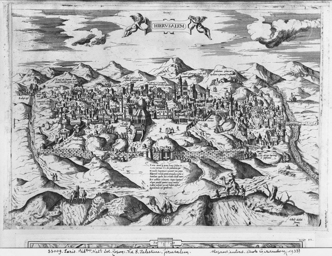 Jeruzsálem látképe, 1570 alkotó: Etienne Duperac