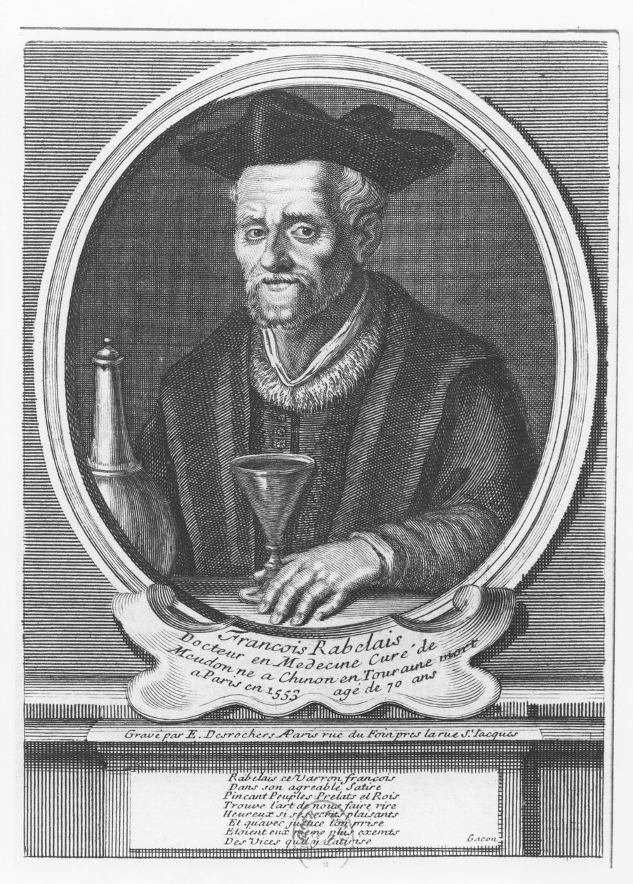 François Rabelais portréja alkotó: Etienne Jehandier Desrochers