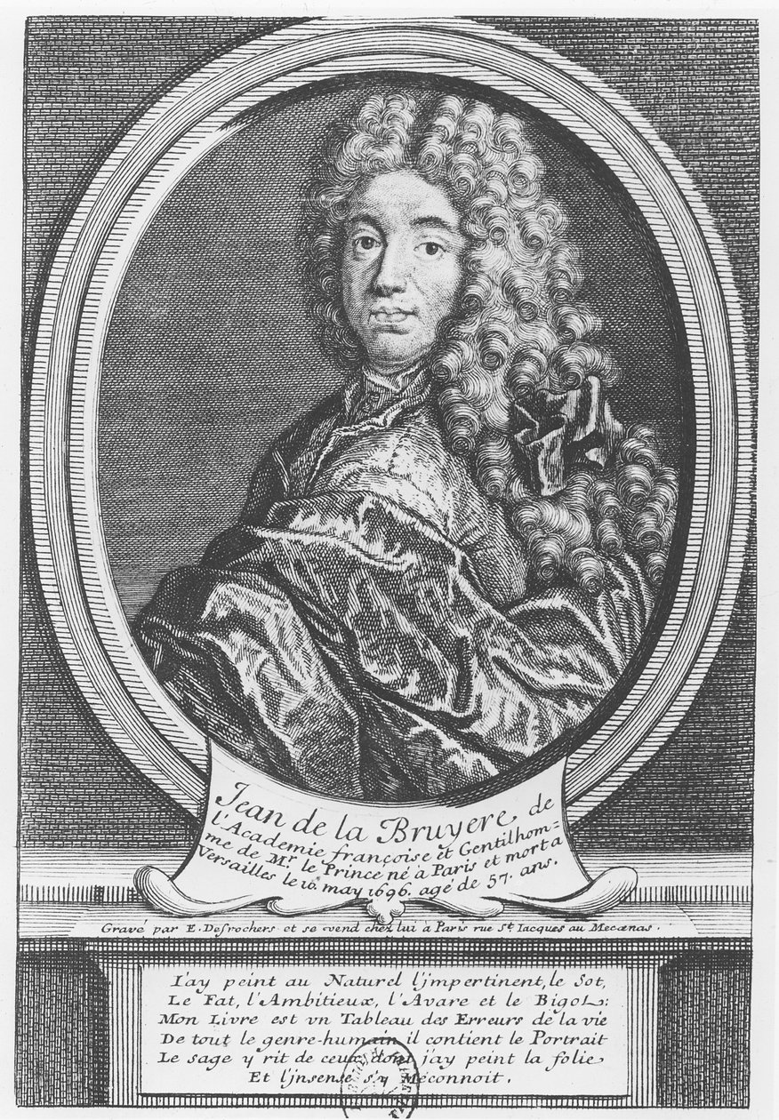 Jean de La Bruyère portréja alkotó: Etienne Jehandier Desrochers