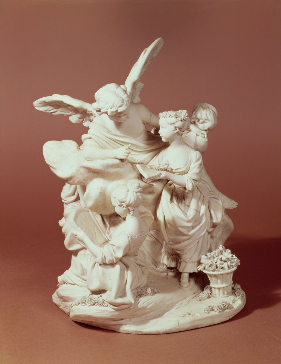 The Education of Love, Sevres csoport, Boucher nyomán, 1763 (porcelán) alkotó: Etienne Maurice Falconet