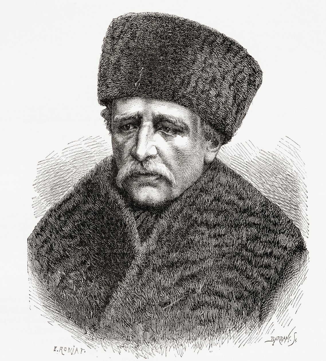 Báró Nils Adolf Erik Nordenskiold, 1878 alkotó: Etienne Antoine Eugene Ronjat