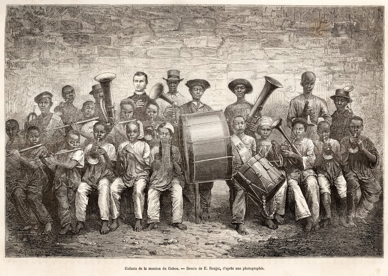 Gyermekzenekar Gabonban, 1876 alkotó: Etienne Antoine Eugene Ronjat