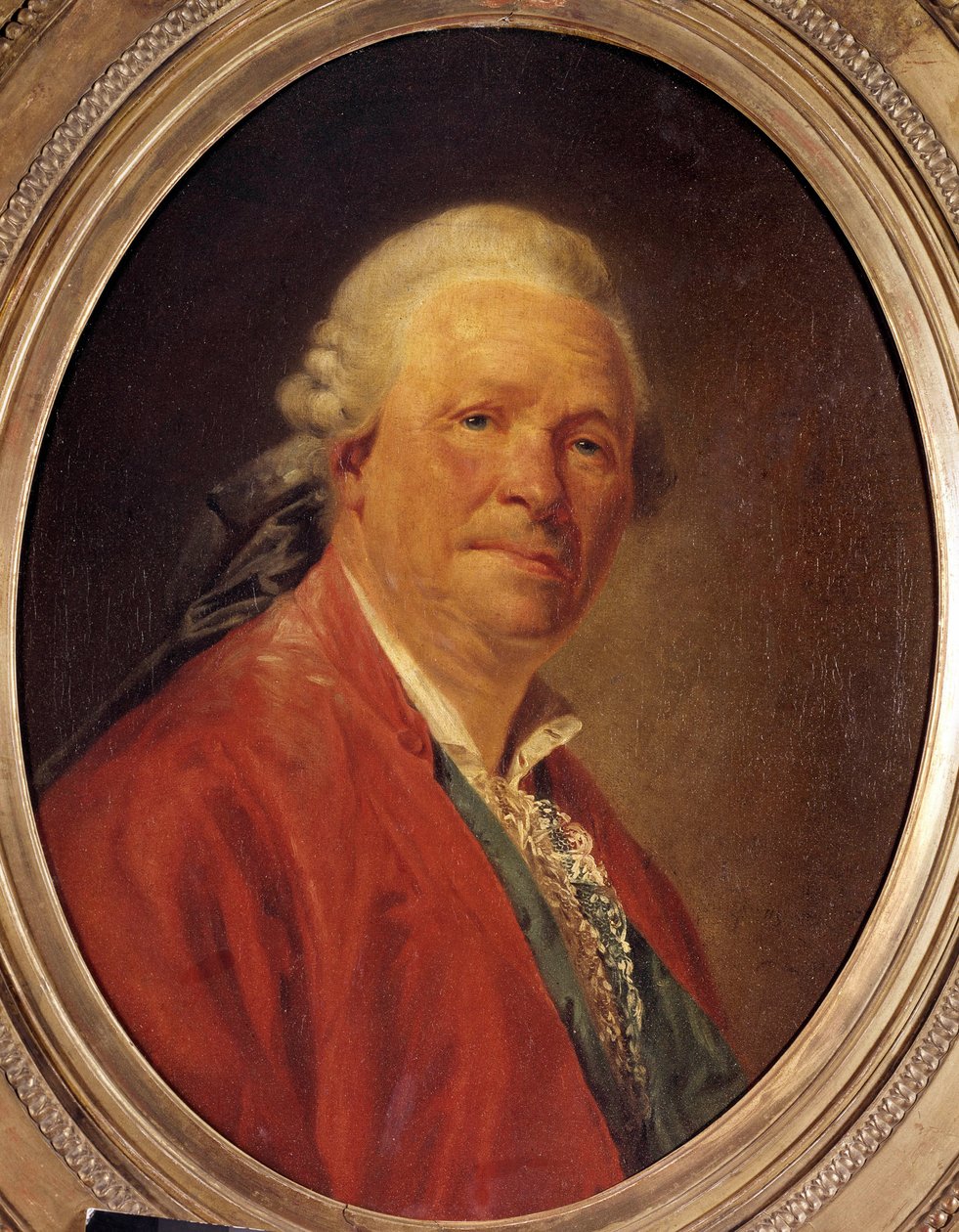 Ritter Christoph Willibald von Gluck (1714-1787) portréja, német zeneszerző Etienne Aubry festménye (1745-1781) 18. század. Homályos. 0,62x0,52 m. alkotó: Etienne Aubry