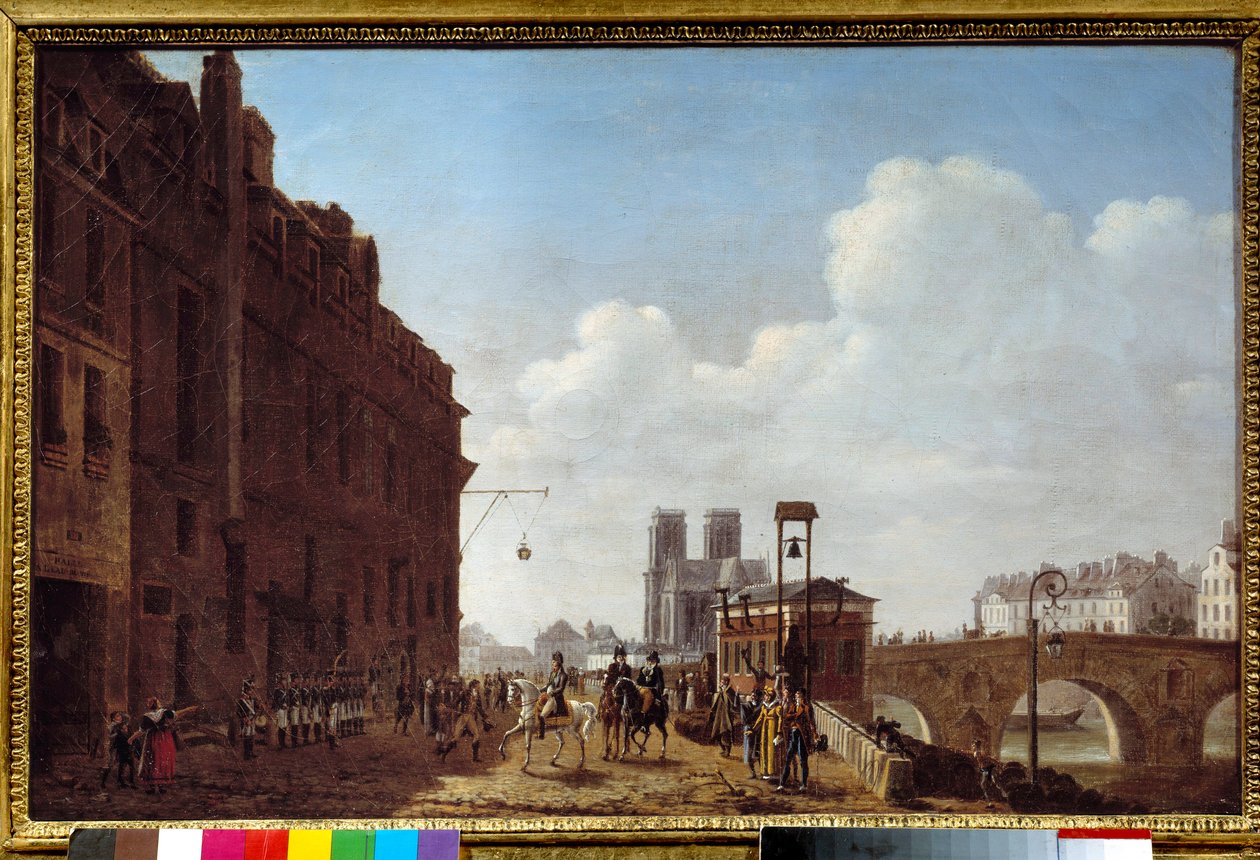 I. Napóleon császár (1769-1821) meglátogatja a párizsi Halle a l