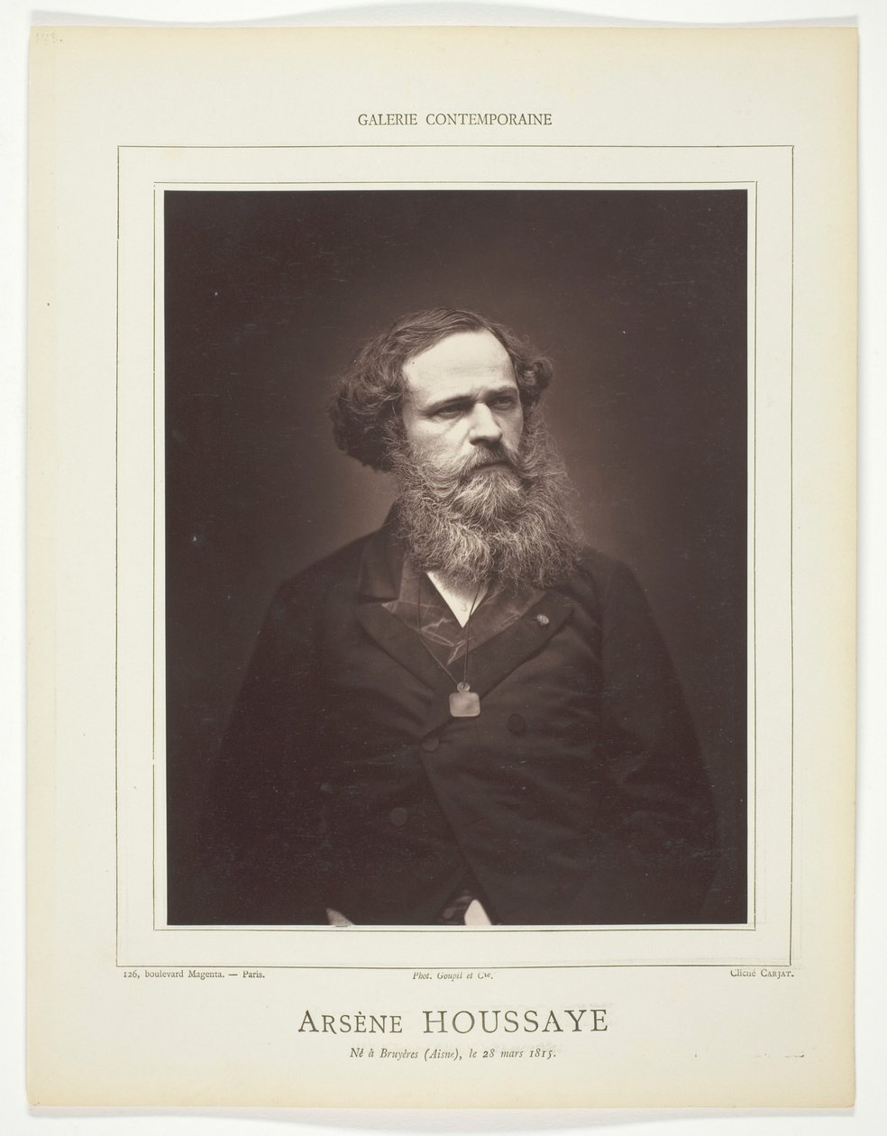 Arsène Houssaye alkotó: Etienne Carjat
