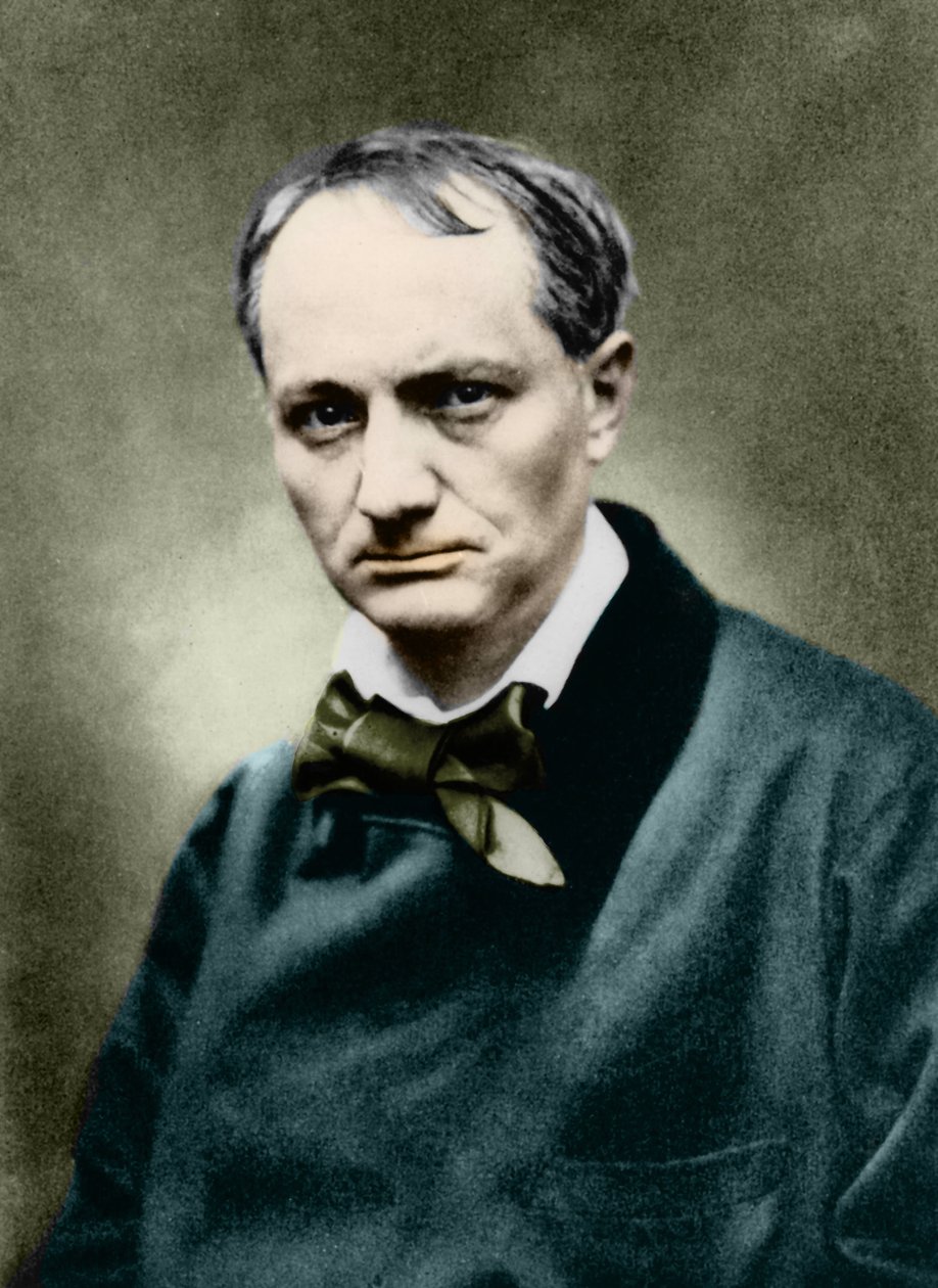 Charles Baudelaire (1821-1867), francia író, Photo de Carjat. alkotó: Etienne Carjat