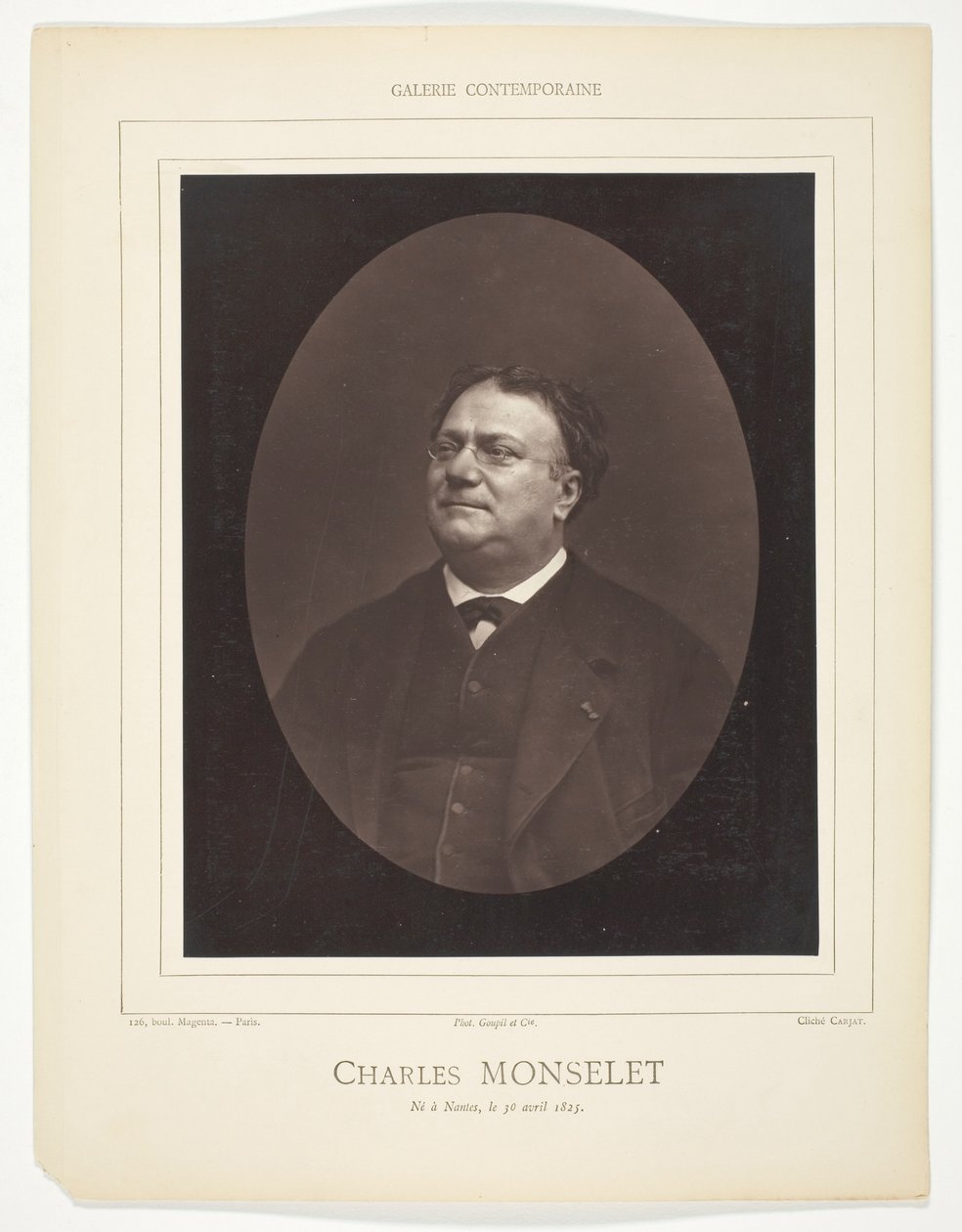 Charles Monselet alkotó: Etienne Carjat