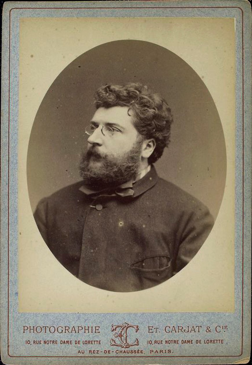 Georges Bizet francia zeneszerző és zongoraművész, 1870-es évek alkotó: Etienne Carjat