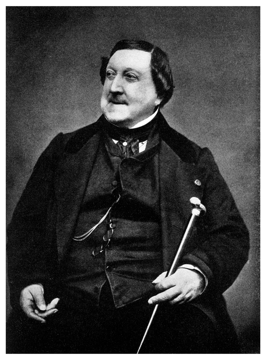 Gioachino Rossini olasz zeneszerző, XIX. század 1956 alkotó: Etienne Carjat