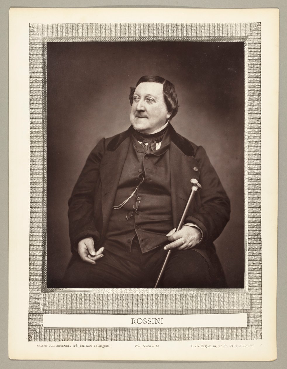 Gioachino Antonio Rossini (olasz zeneszerző, 1792-1868) alkotó: Etienne Carjat