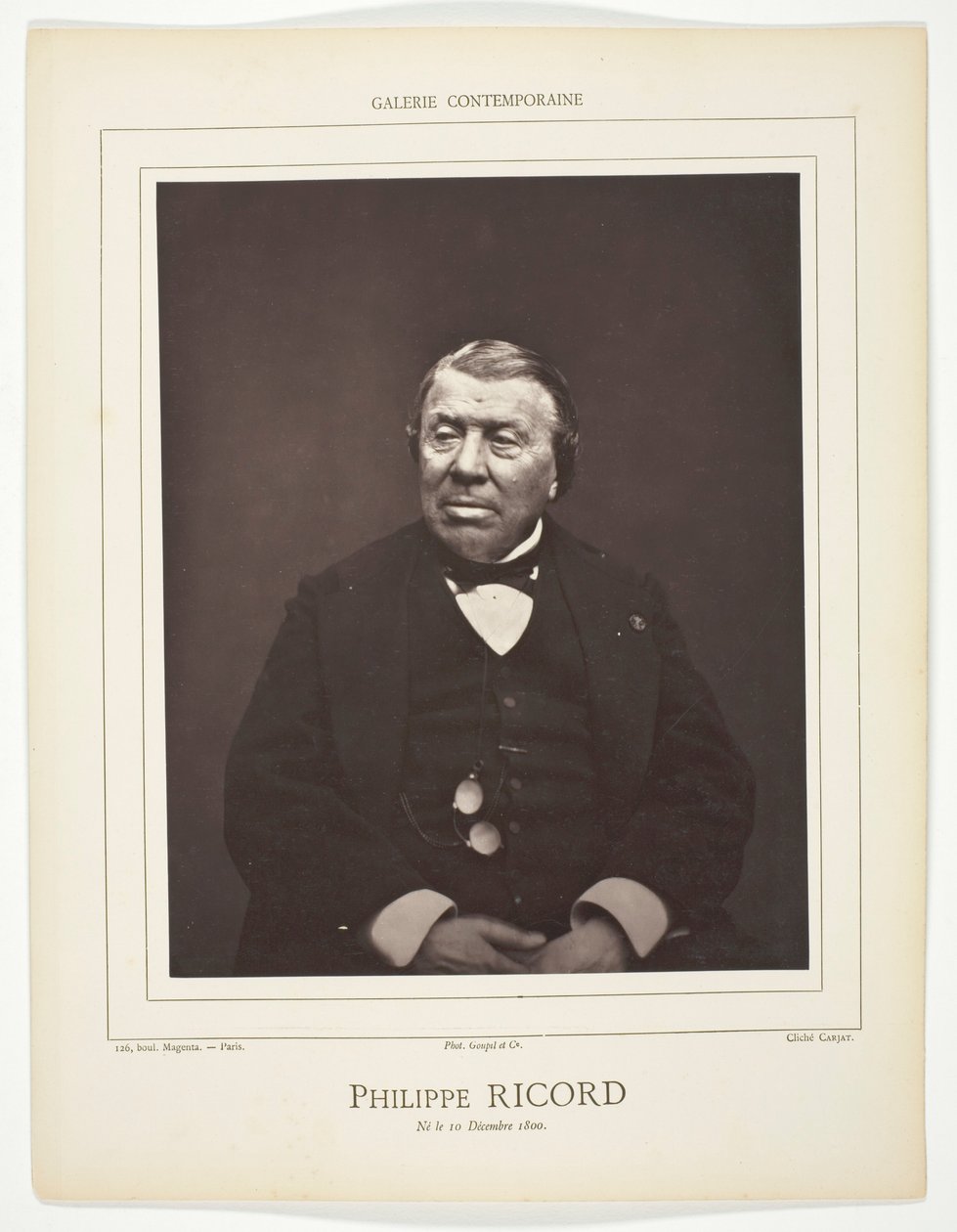 Philippe Ricord alkotó: Etienne Carjat