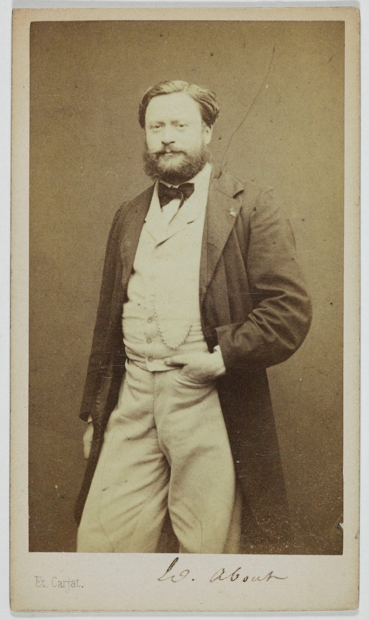 Edmond About (1828-1885) regényíró és publicista portréja alkotó: Etienne Carjat