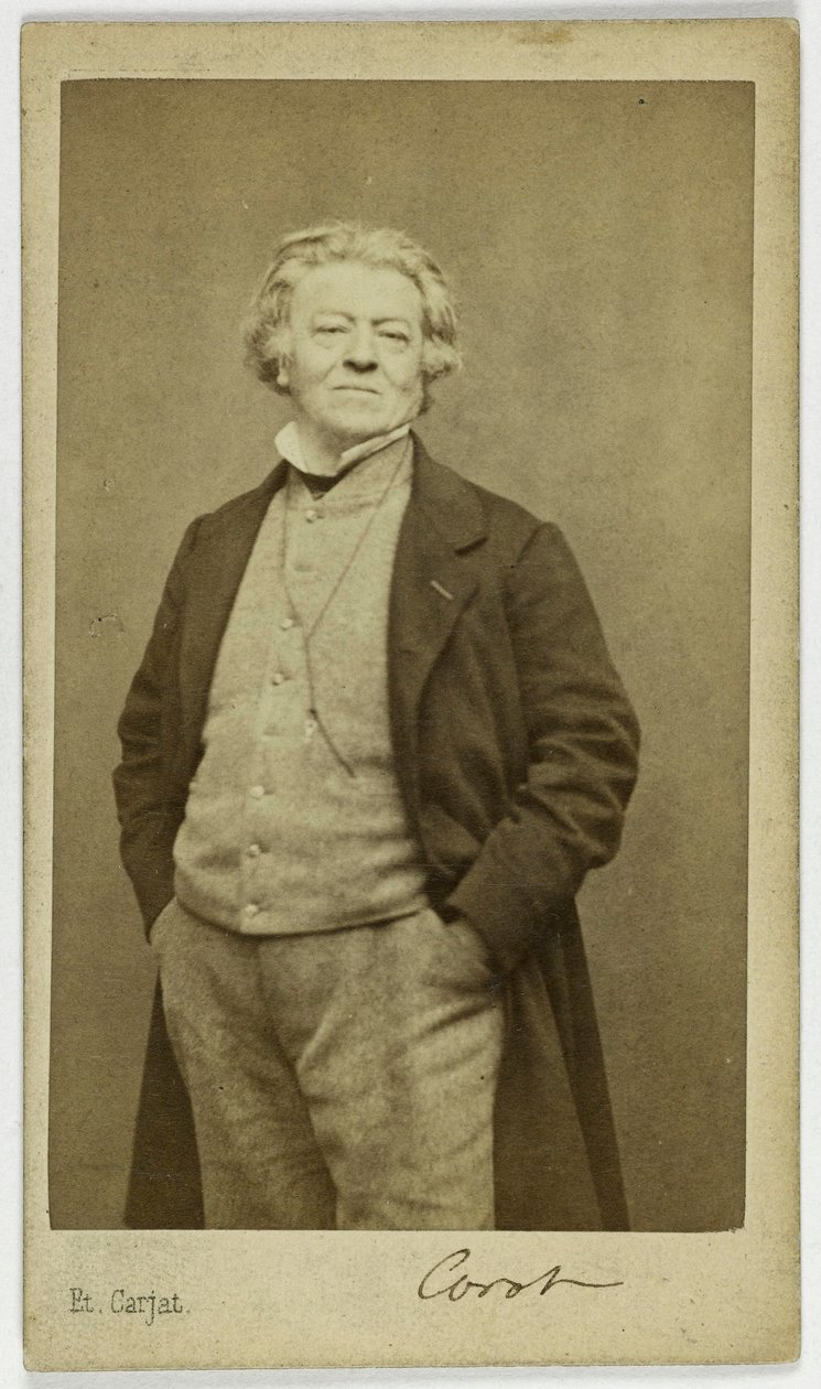 Jean-Baptiste Camille Corot (1796-1875) festő portréja alkotó: Etienne Carjat