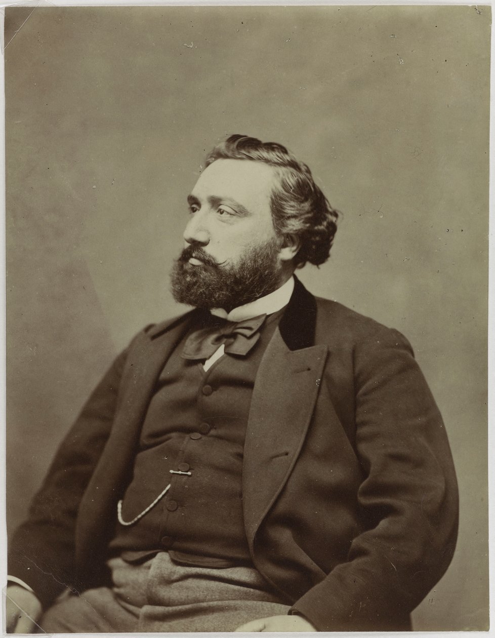 Léon Gambetta (1838-1882) politikus portréja alkotó: Etienne Carjat