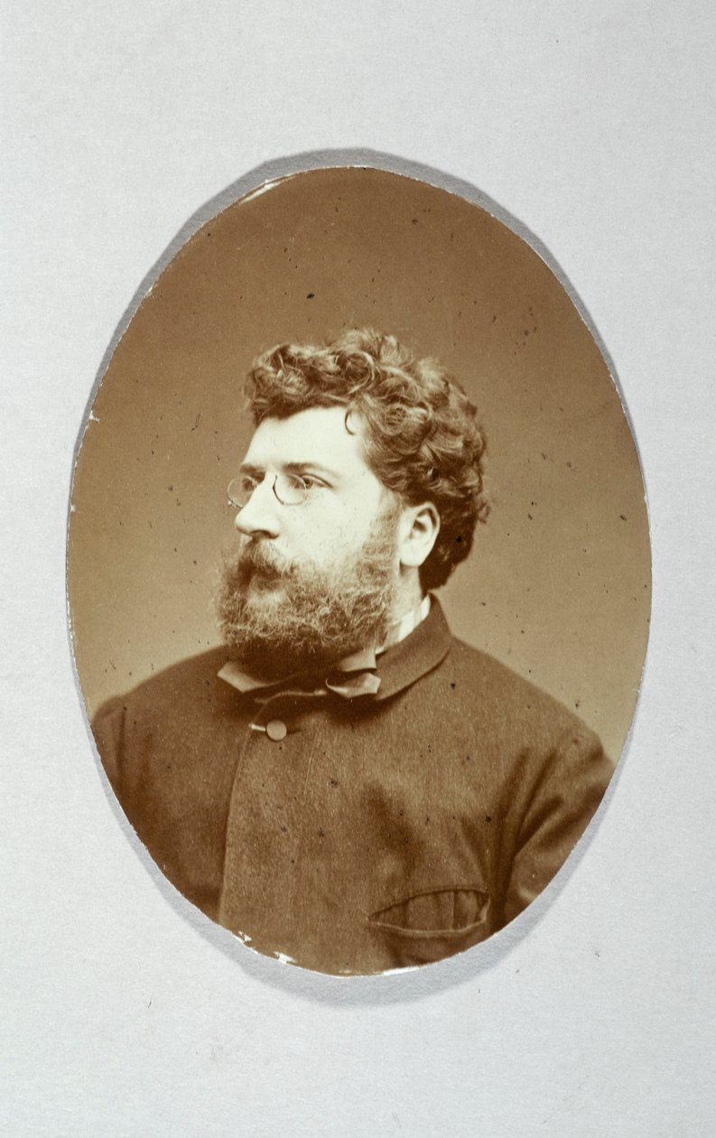 Georges Bizet (1838-1875) zeneszerző portréja. alkotó: Etienne Carjat