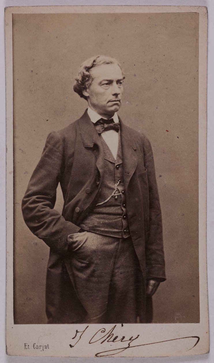 Jules Chéry (1817-1910) színész portréja alkotó: Etienne Carjat