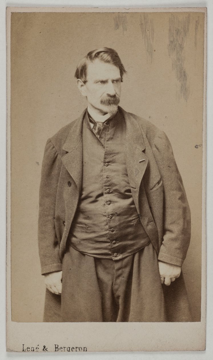 François Delsarte portréja, 1870-90 körül (albumin nyomat) alkotó: Etienne Carjat