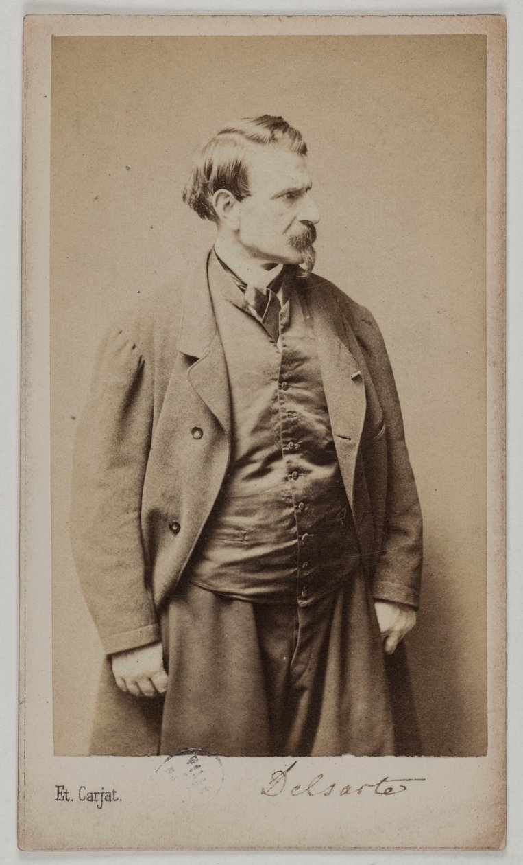 François Delsarte portréja, 1870-90 körül (albumin nyomat) alkotó: Etienne Carjat