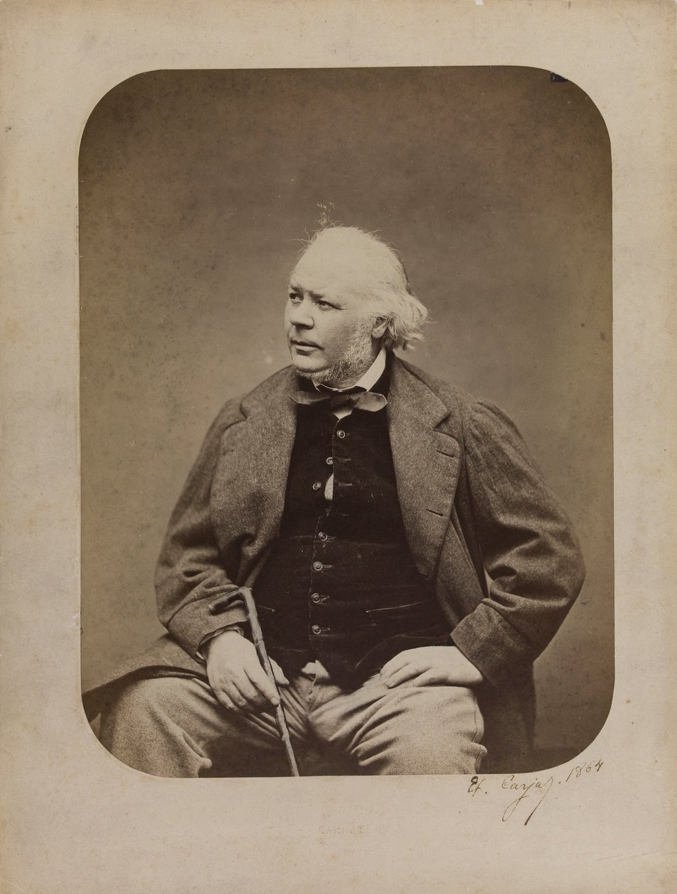 Honoré Daumier portréja 1808-1879, 1864. alkotó: Etienne Carjat
