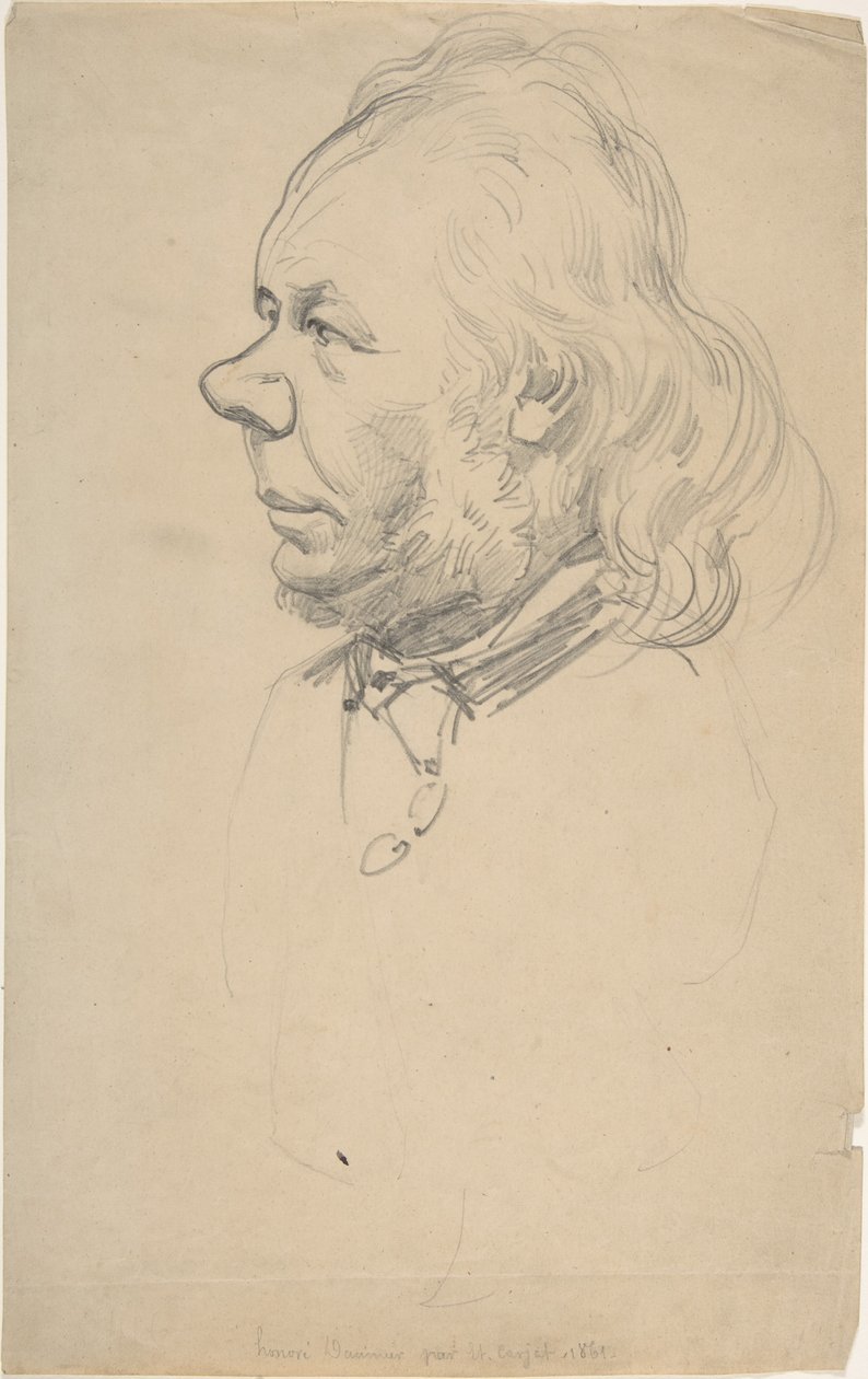 Honoré Daumier portréja alkotó: Etienne Carjat