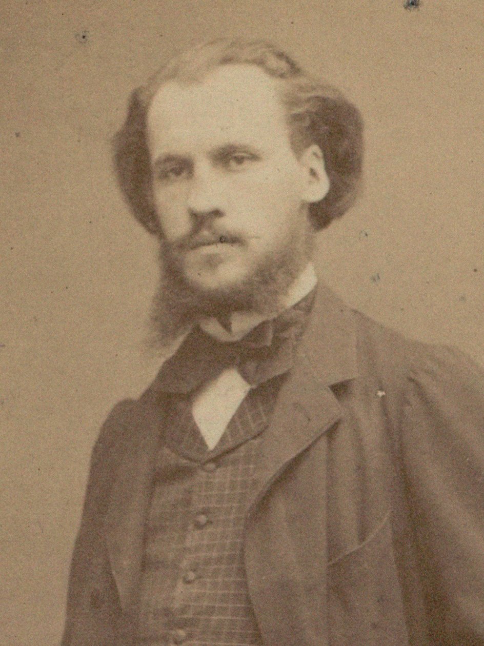 Charles Lenepveu zeneszerző portréja 1840-1910, 1870. alkotó: Etienne Carjat