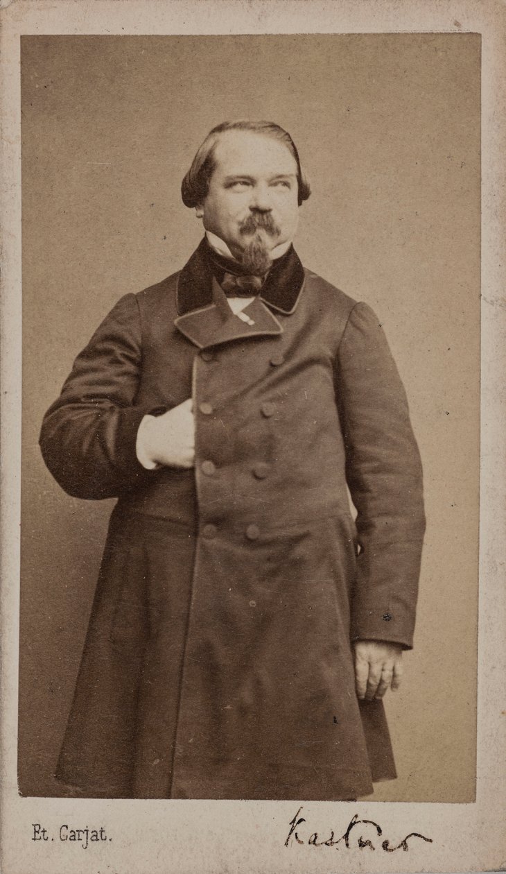 Jean-Georges Kastner zeneszerző portréja 1810-1867, 1867. alkotó: Etienne Carjat