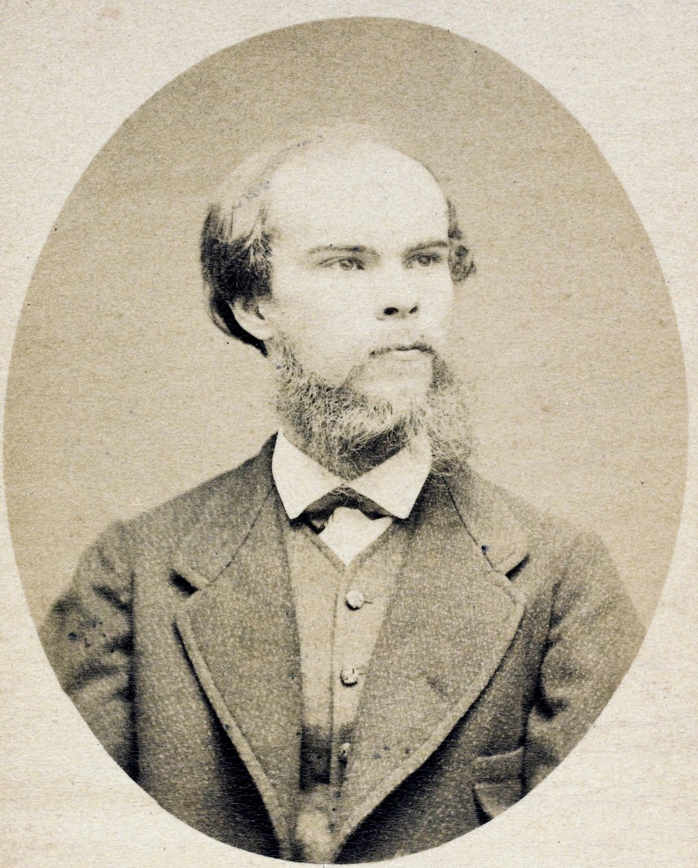 A költő Paul Verlaine (1844-1896) portréja, Carjat, Etienne (1828-1906), c. 1870 - Fotómetszet, 7x5 - Magángyűjtemény alkotó: Etienne Carjat