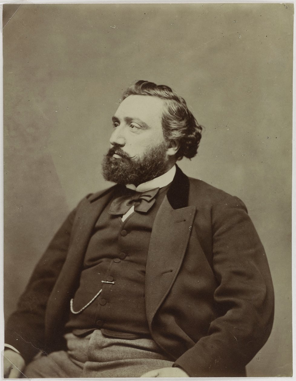 Léon Gambetta francia miniszterelnök portréja 1838-1882. alkotó: Etienne Carjat