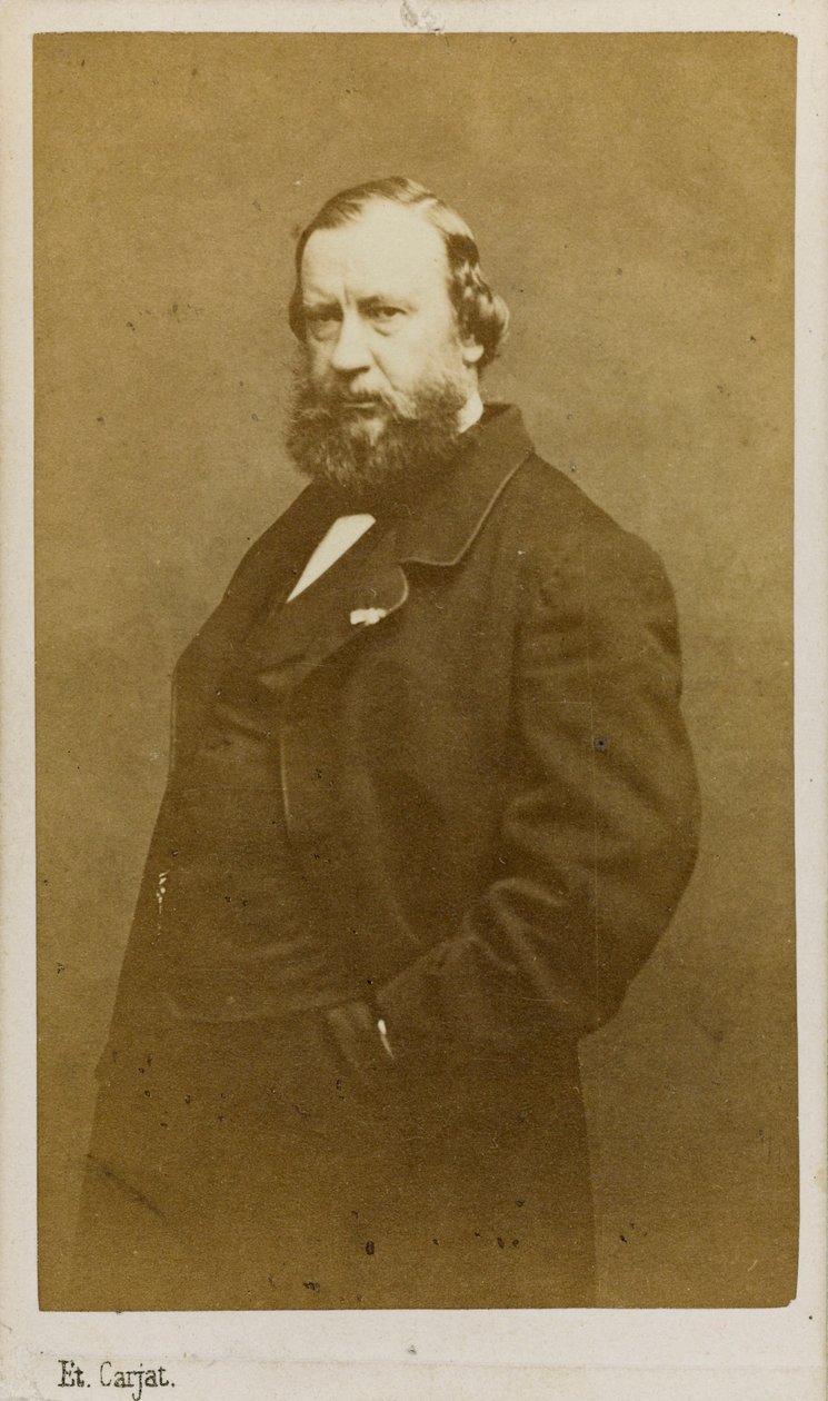 Constant Troyon művész portréja 1810-1865, 1860-as évek eleje. alkotó: Etienne Carjat