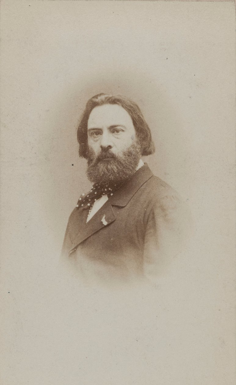 Émile Prudent zongoraművész és zeneszerző portréja 1817-1863, 1860 körül. alkotó: Etienne Carjat