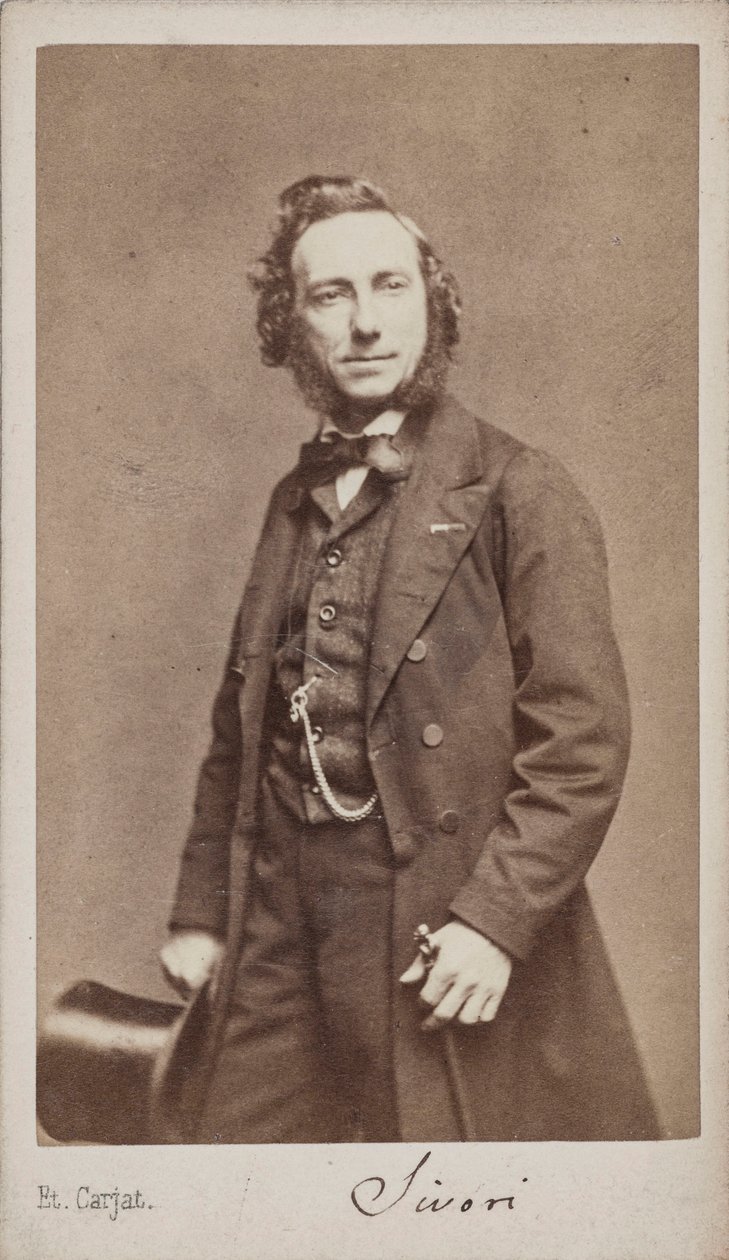 Camillo Sivori hegedűművész és zeneszerző portréja 1815-1894. alkotó: Etienne Carjat