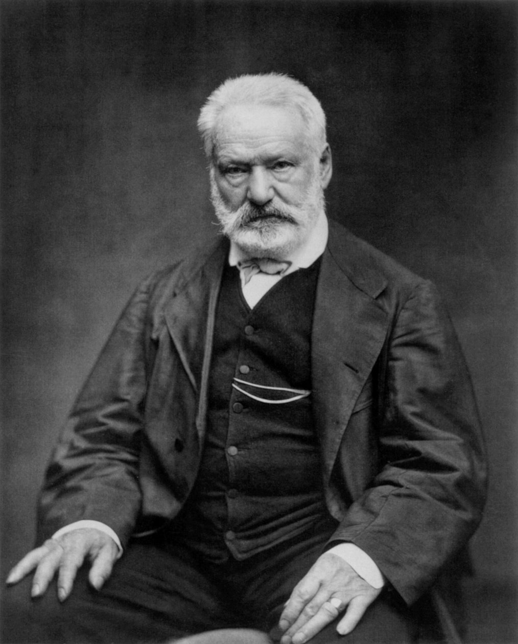Victor Hugo francia költő és regényíró itt 1876-ban (f/w fotó) alkotó: Etienne Carjat
