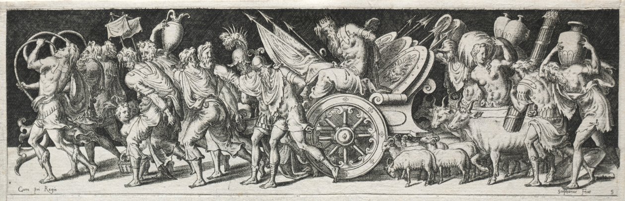 Harcok és diadalok, valószínűleg 1560-as évek. alkotó: Etienne Delaune