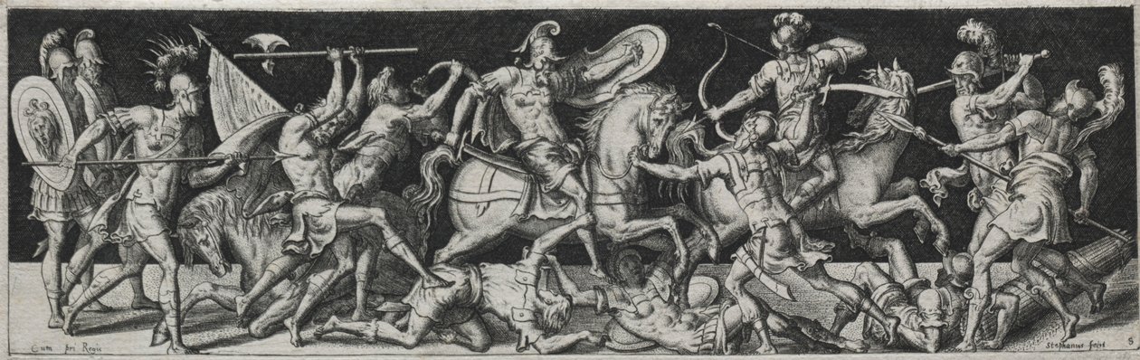 Harcok és diadalok, valószínűleg 1560-as évek. alkotó: Etienne Delaune