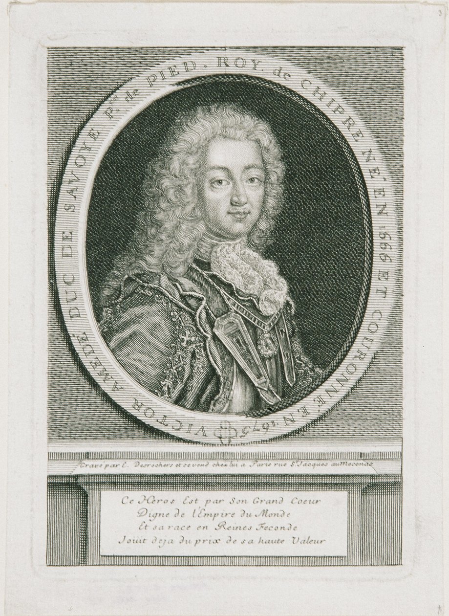 II. Viktor Amadeus Savoyai herceg, Szicília királya és Piemont-Szardínia első királya alkotó: Etienne Desrochers