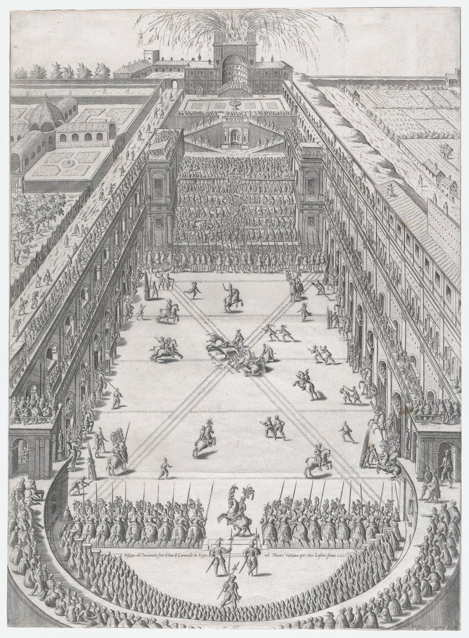 A római nagyszerűség tükre: Annibale Altemps és Ortensia Borromeo házassága, Róma,..., 1565. alkotó: Etienne Duperac